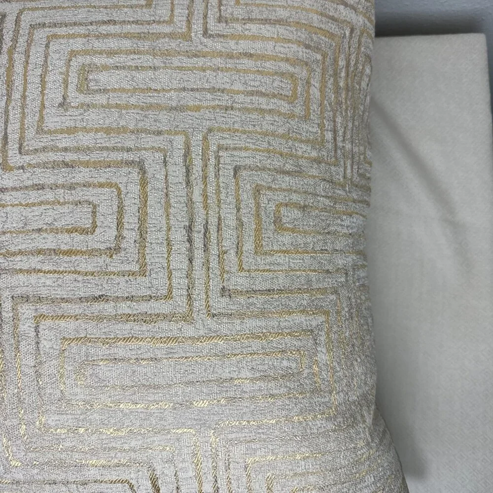NEW  Daniel Stuart Studio PREMIUM Craftsmansship Pillow Sumatra Champagne